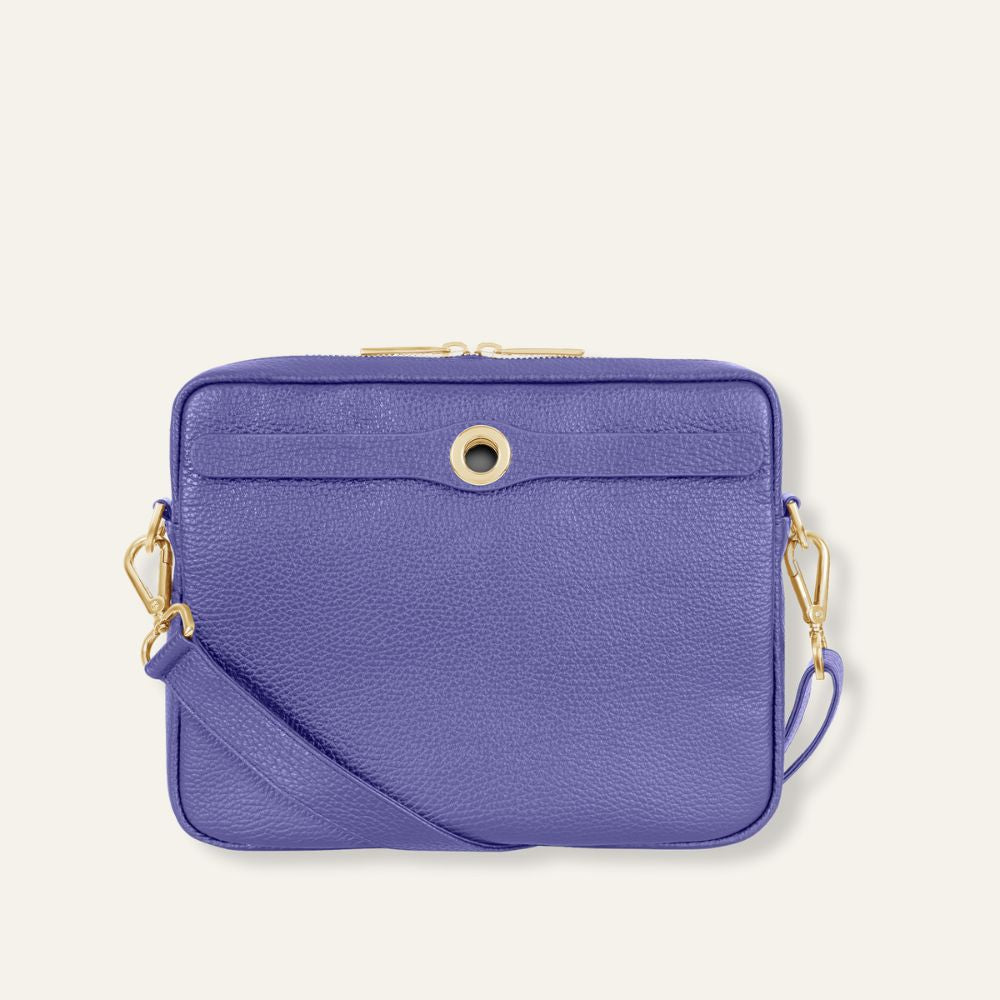 Mia Crossbody | Violet with Gold hardware