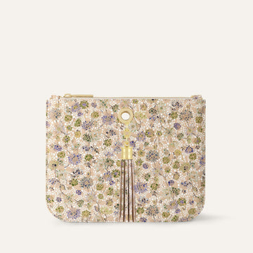 Ivy Clutch Bag | Petal Bloom with Gold hardware