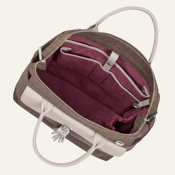 Poppy Backpack | Chestnut Porcelain with Silver hardware