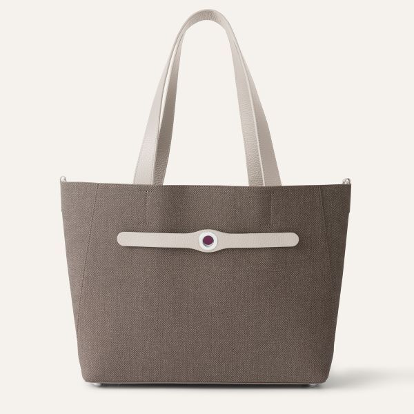 Sarah Tote | Chestnut Porcelain with Silver hardware