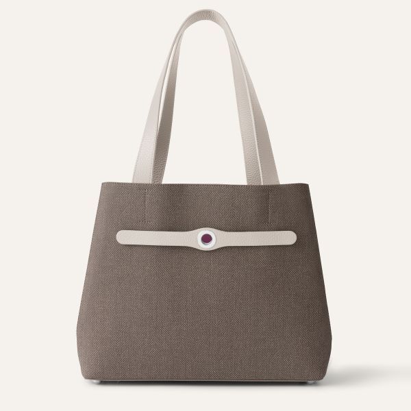 Sarah Tote | Chestnut Porcelain with Silver hardware