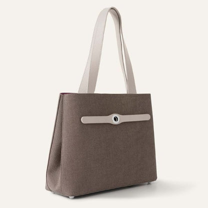 Sarah Tote | Chestnut Porcelain with Silver hardware