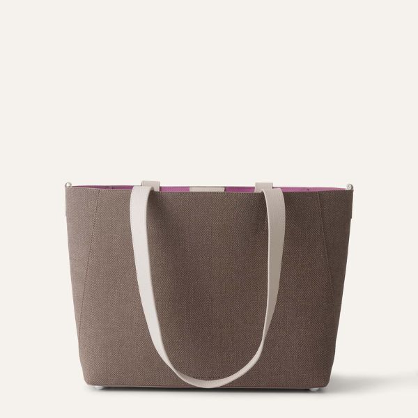 Sarah Tote | Chestnut Porcelain with Silver hardware