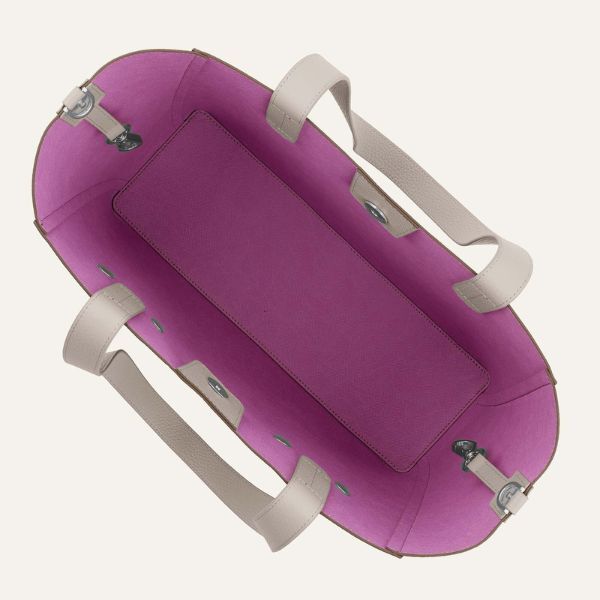 Sarah Tote | Chestnut Porcelain with Silver hardware