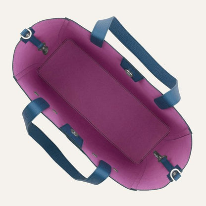 Sarah Tote | Blue Denim Retro Blue with Silver hardware