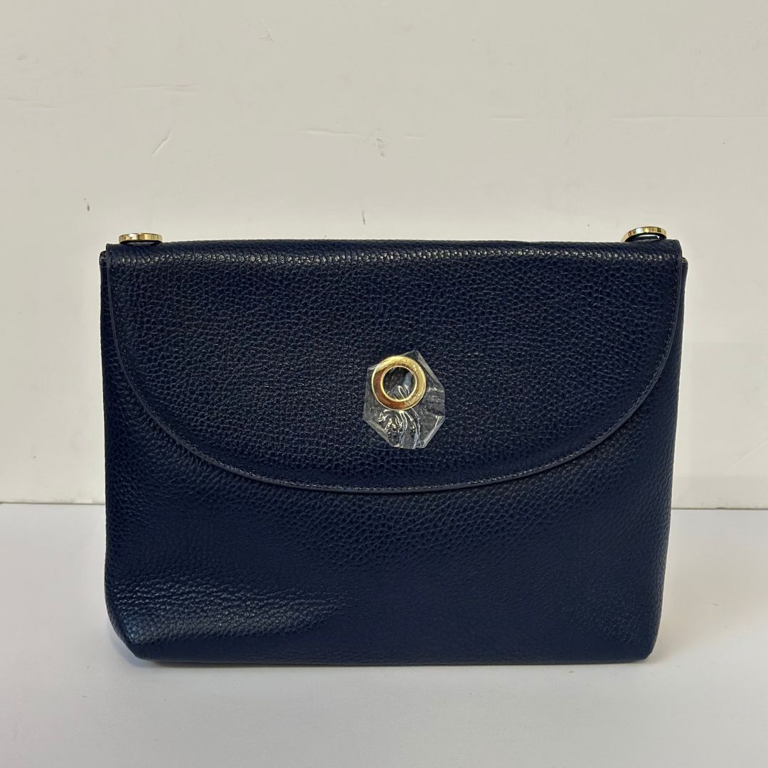 Jasmine Crossbody | Navy with Gold hardware