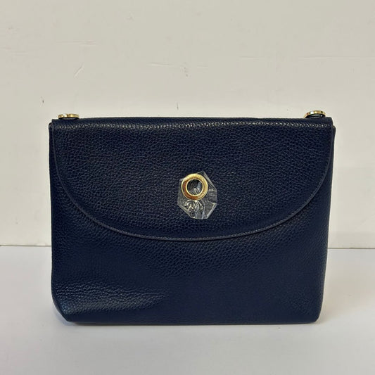 Jasmine Crossbody | Navy with Gold hardware