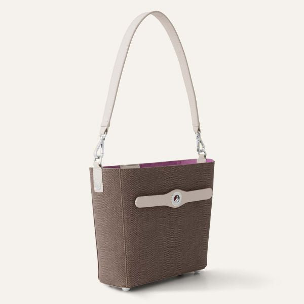 Mini S | Chestnut Porcelain with Silver hardware