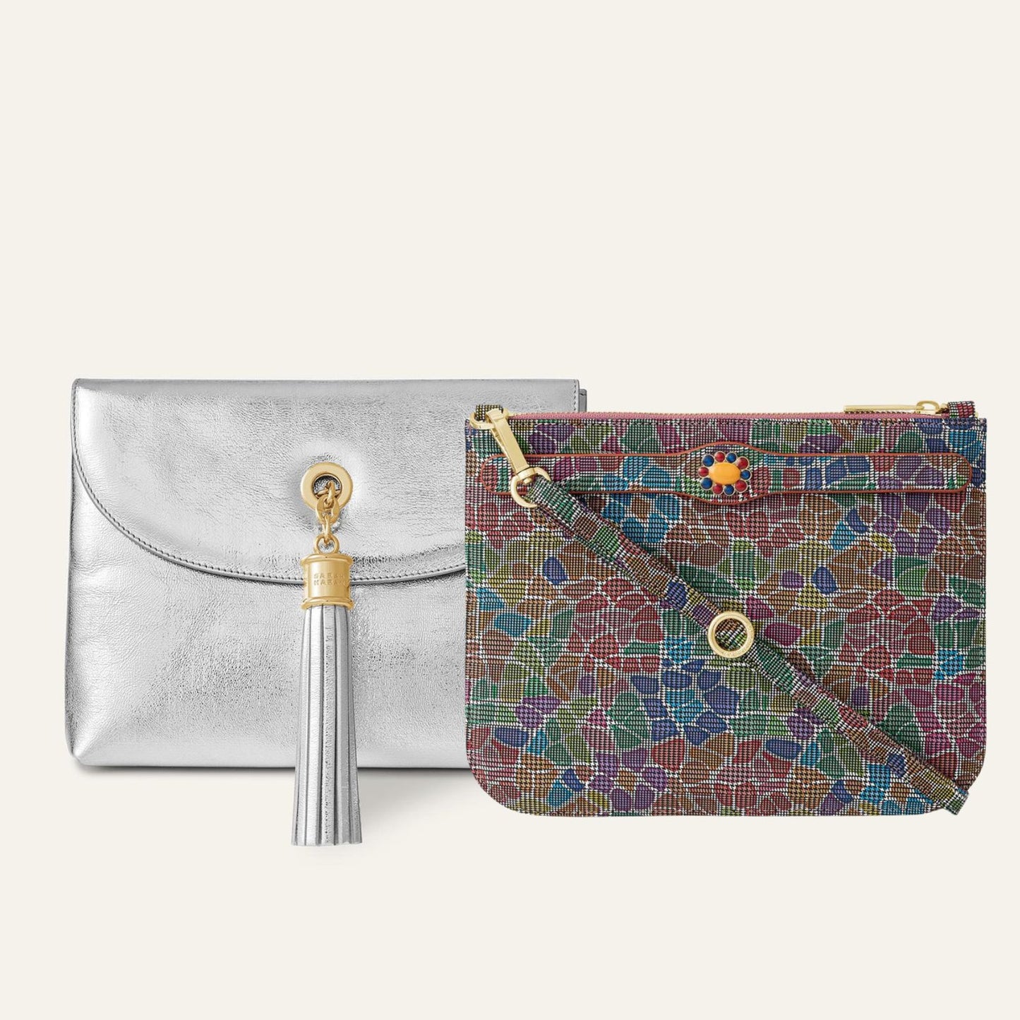 Jasmine Bundle - Metallic Silver with Kaleidoscope Ivy - Gold