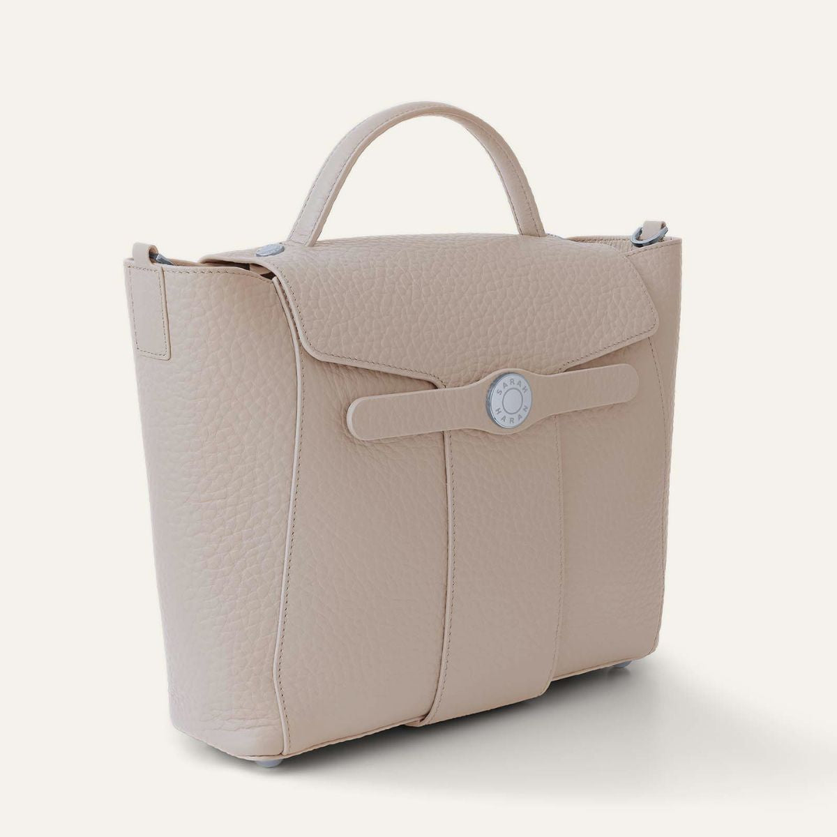 Tansy Top Handle | Nude with Silver hardware