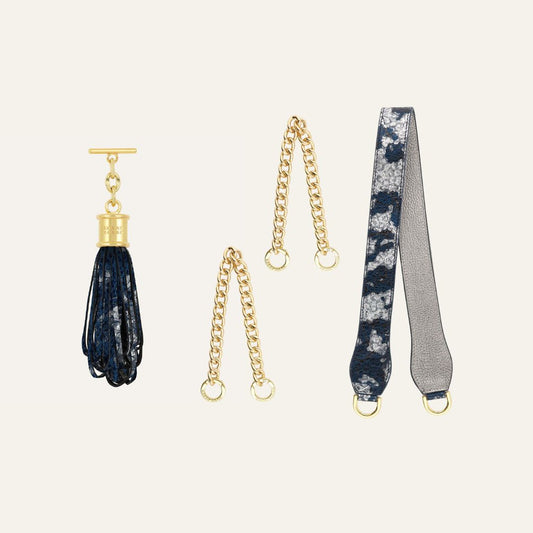 Gemini Duo | Midnight Pearl with Gold hardware
