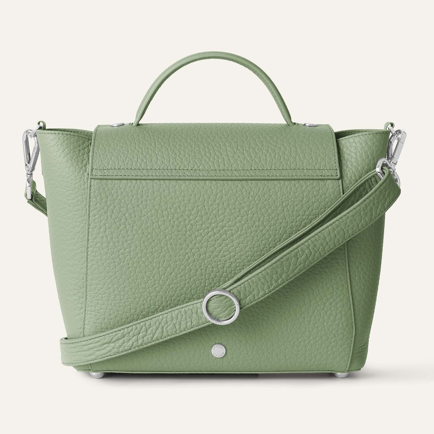 Tansy Top Handle | Bamboo with Silver hardware