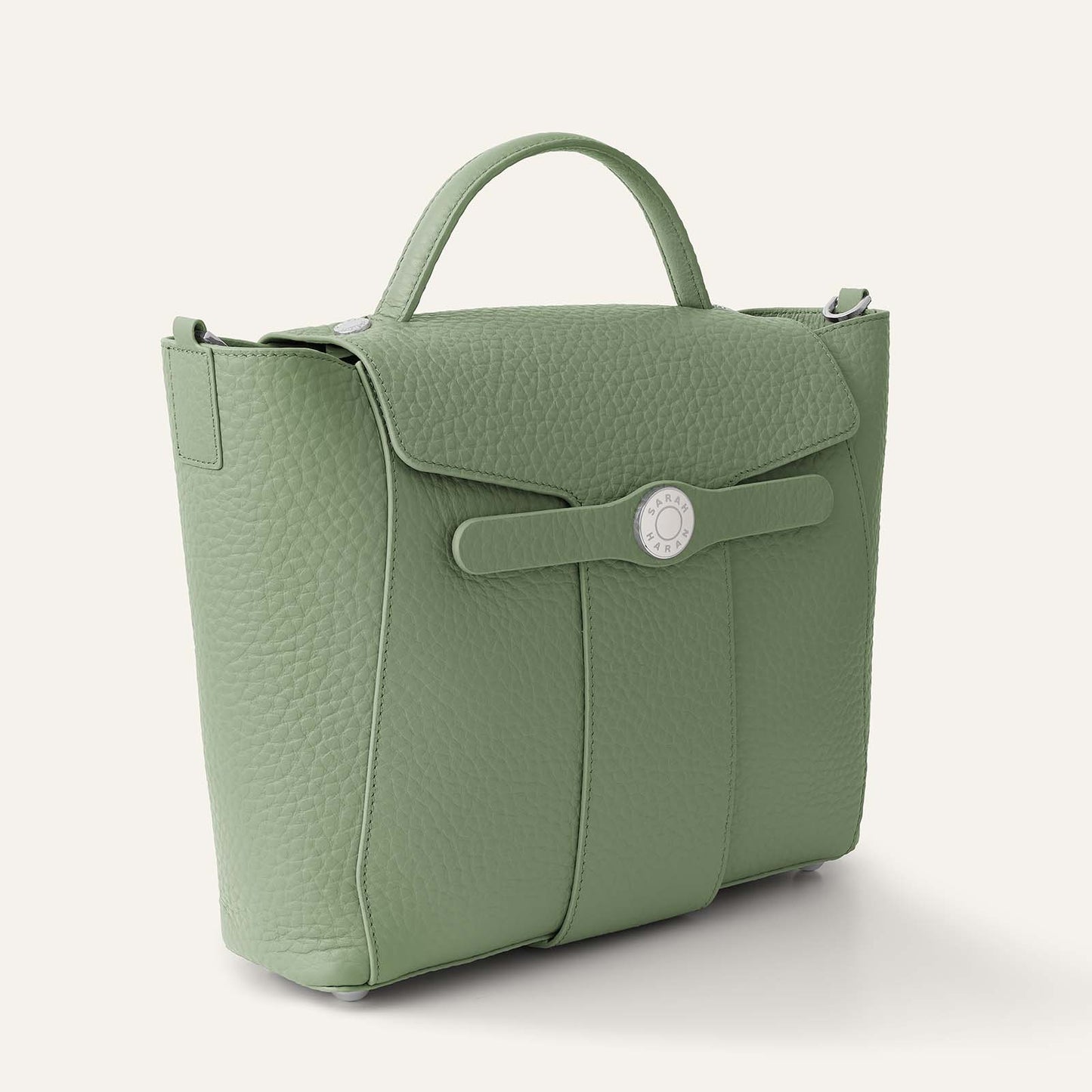 Tansy Top Handle | Bamboo with Silver hardware