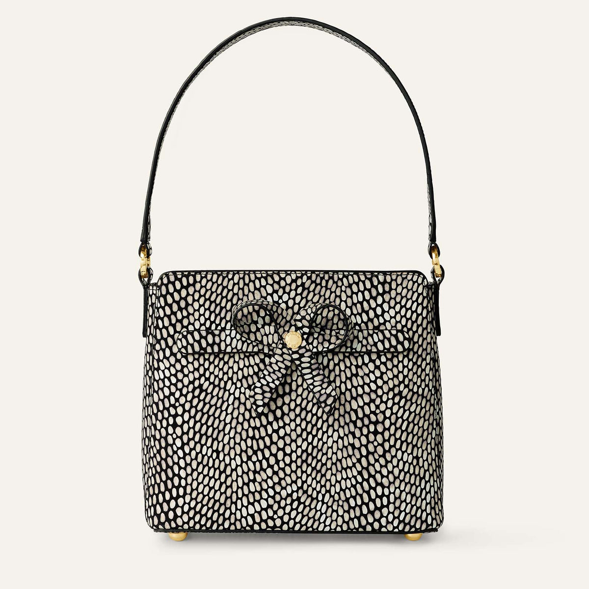 Rosa Handbag | Black Pearl with Gold hardware