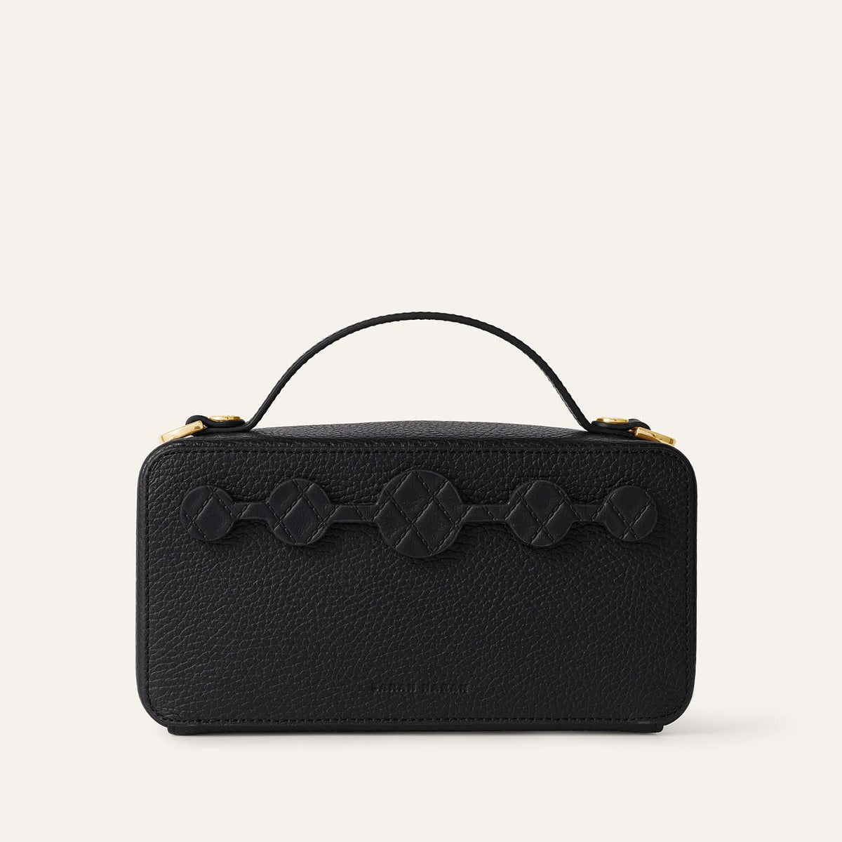 Marie Handbag | Quilted Black with Gold hardware