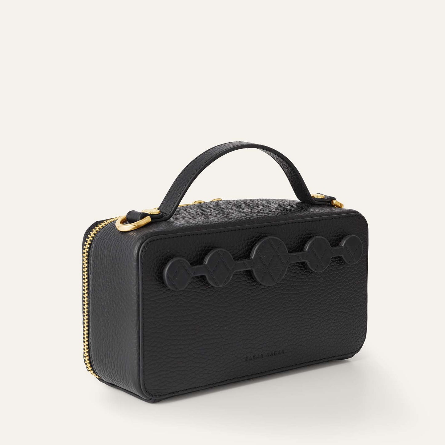 Marie Handbag | Quilted Black with Gold hardware