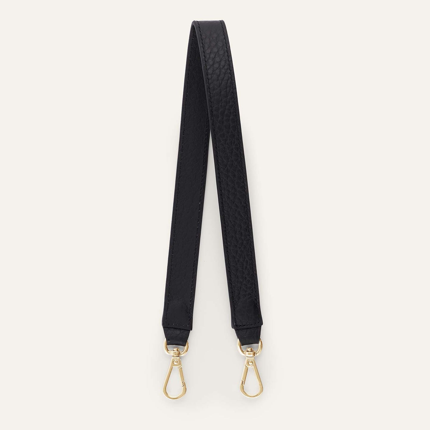 Grabette Handle | Black Bicouture with Gold hardware