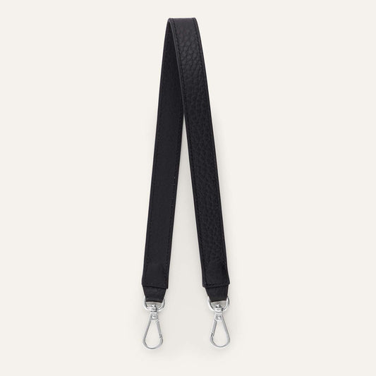 Grabette Handle | Black Bicouture with Silver hardware
