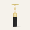 Capsule Tassel Mini | Black with Gold hardware
