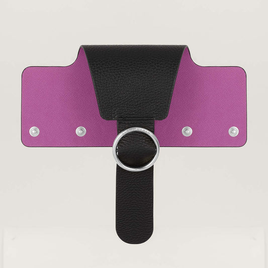 Ring Flap Classic | Black with Silver hardware