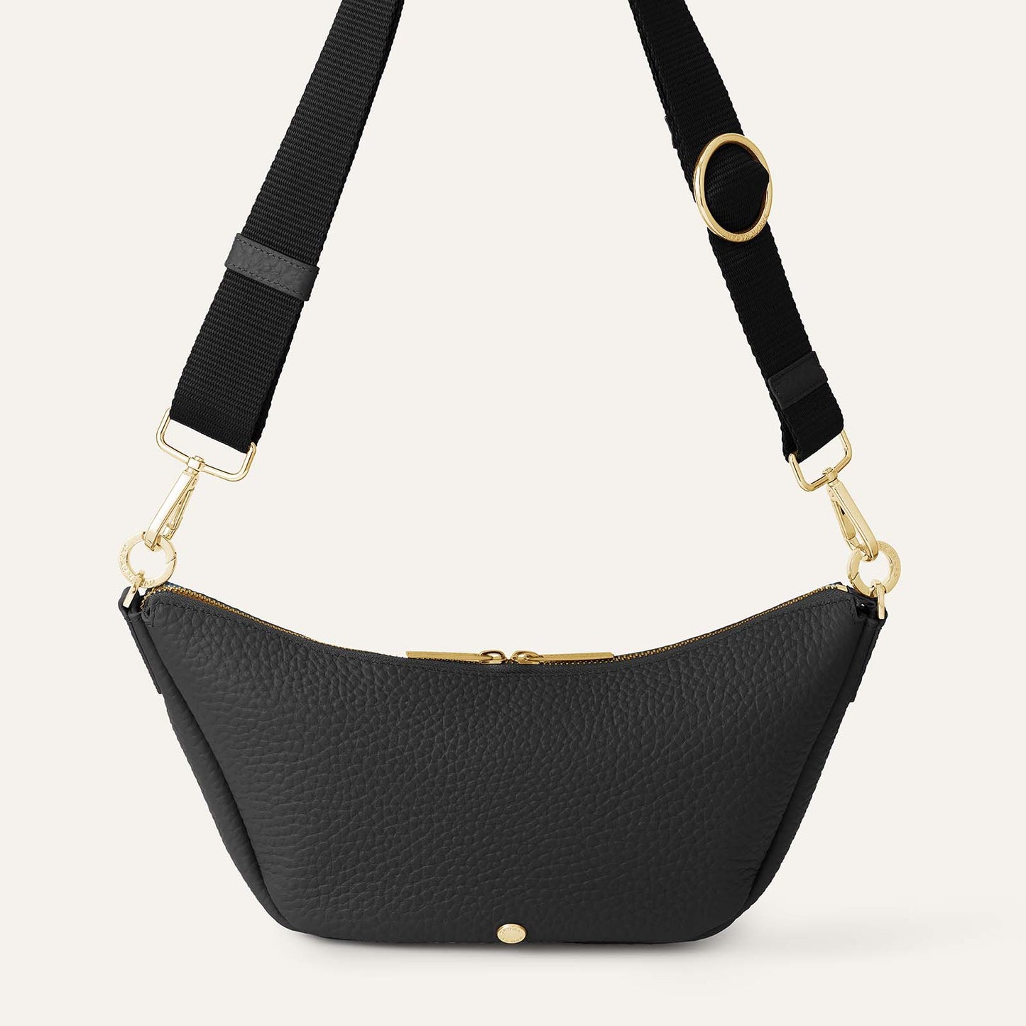 Tansy Sling | Black with Gold hardware