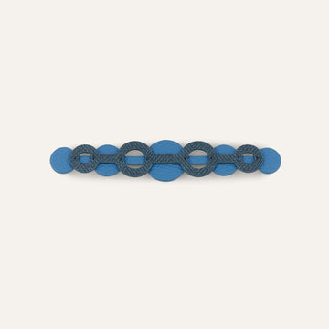 Deco Duo Mini | Blue Denim Retro Blue with Gold hardware