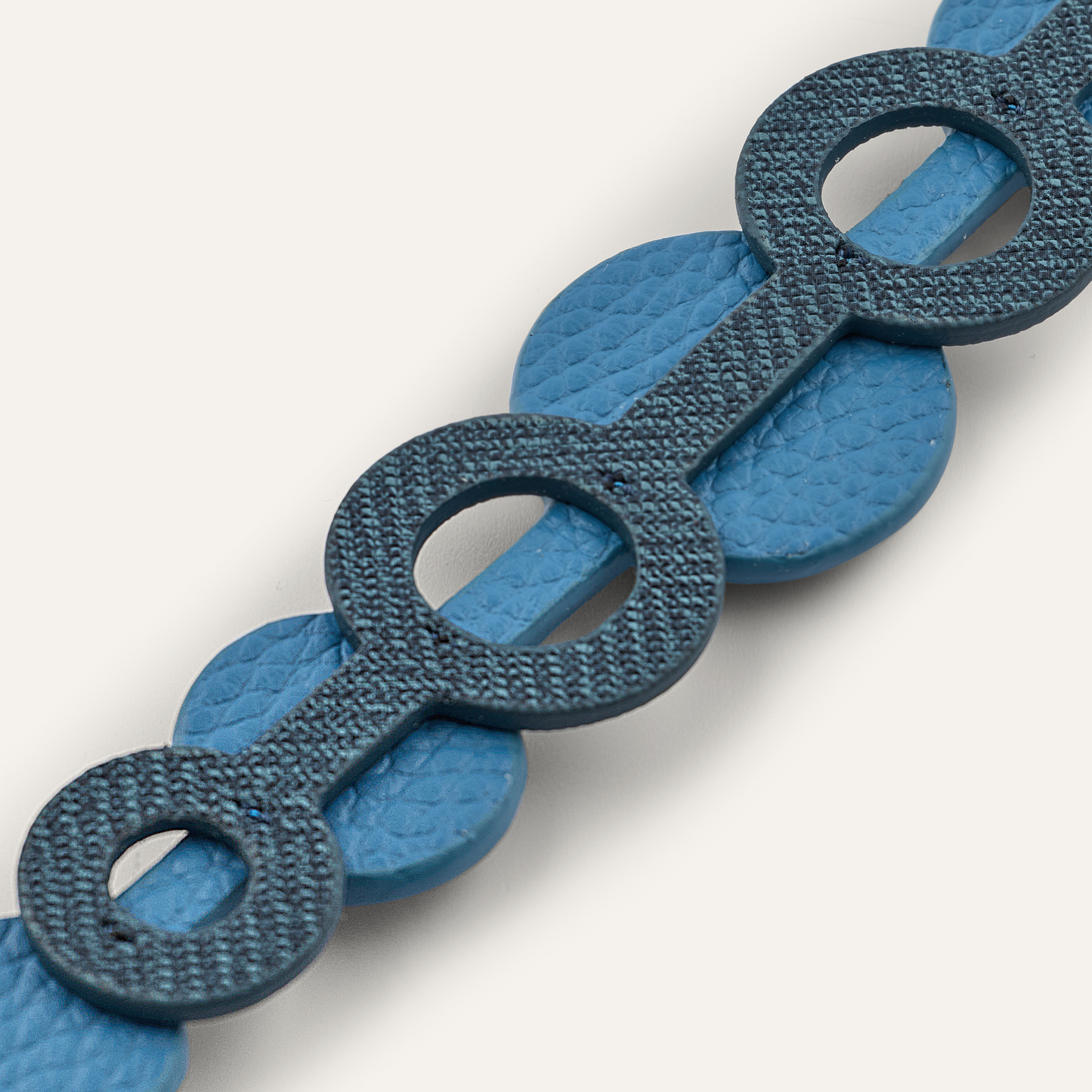Deco Duo Mini | Blue Denim Retro Blue with Gold hardware