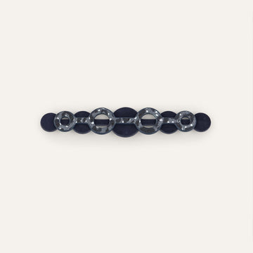 Deco Duo Mini | Blue Leopard with Gold hardware