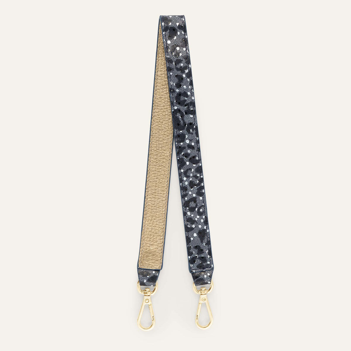 Grabette Strap | Blue Leopard with Gold hardware