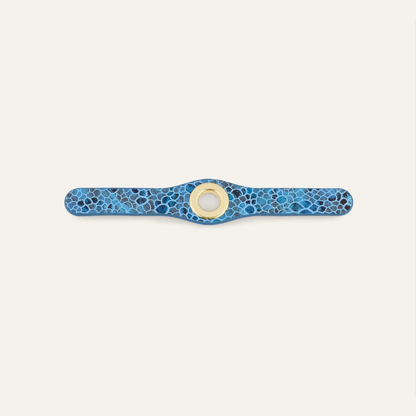 Deco Mini | Blue Mosaic with Gold hardware