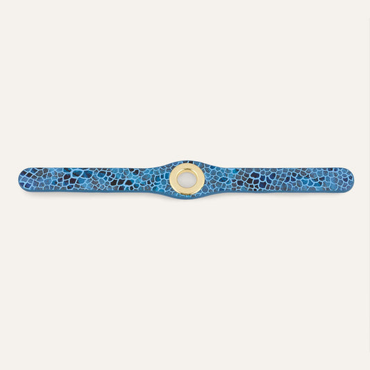 Deco Classic | Blue Mosaic with Gold hardware