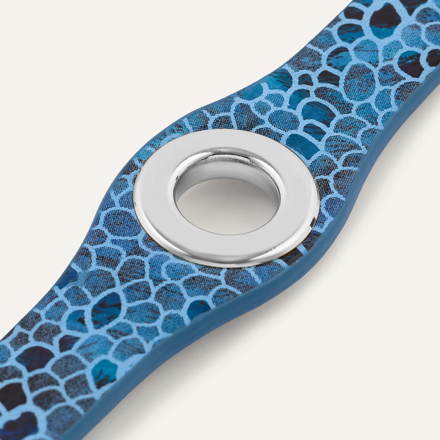 Deco Classic | Blue Mosaic with Silver hardware