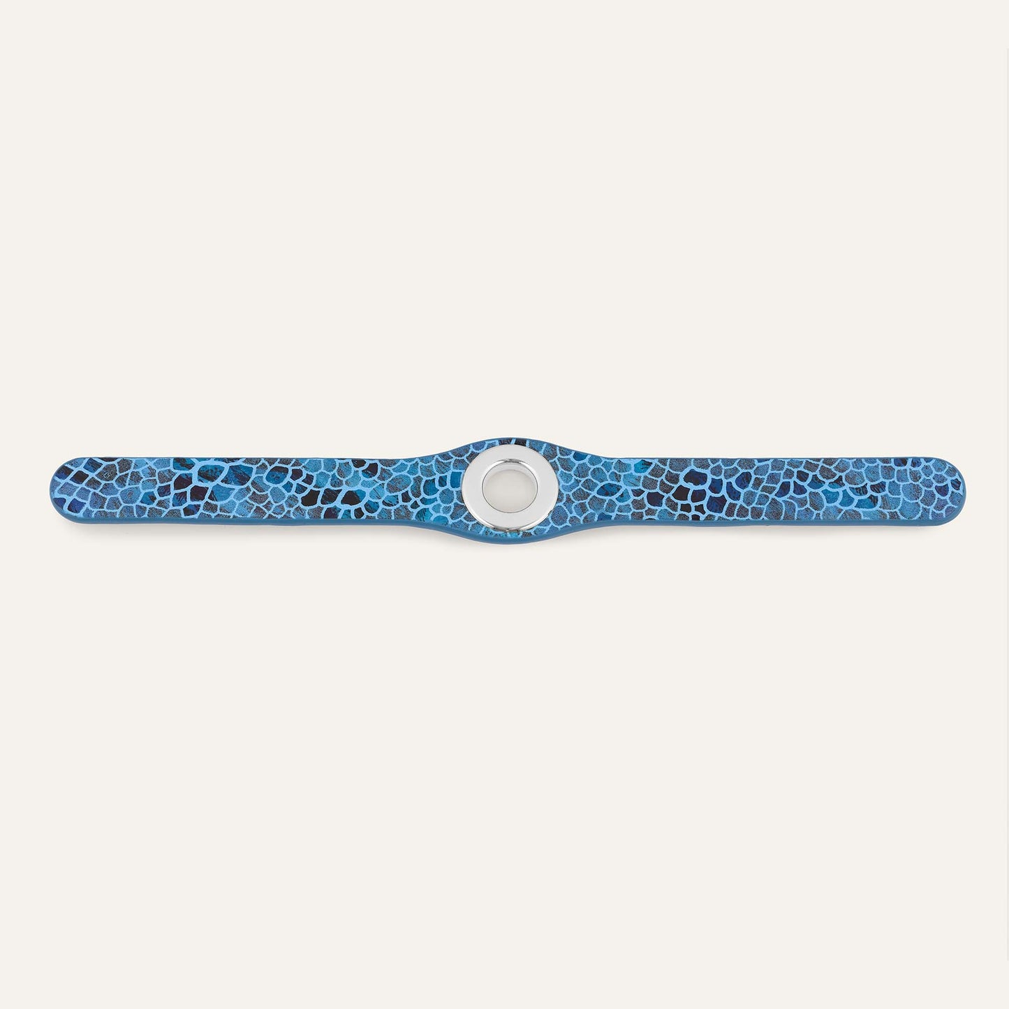 Deco Classic | Blue Mosaic with Silver hardware