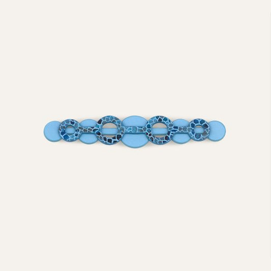 Deco Duo Mini | Blue Mosaic with Gold hardware