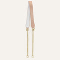 Gemini Strap | Blush Rose Shimmer Metallic Gold with Gold hardware