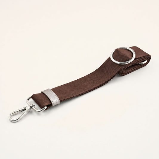 River Strap | Brown with Silver hardware