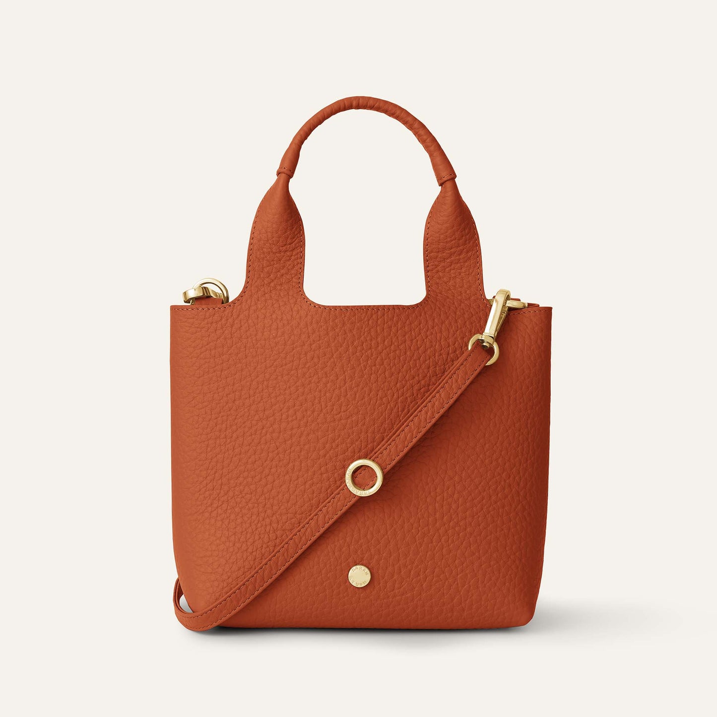 Tansy Mini | Burnt Orange with Gold hardware