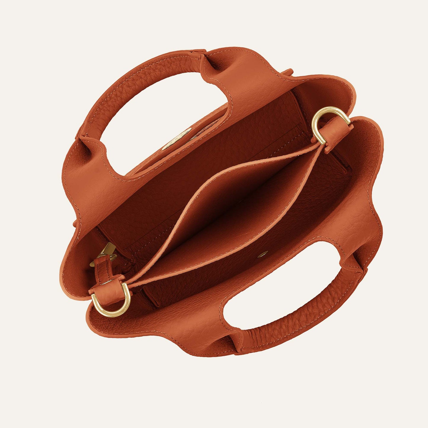 Tansy Mini | Burnt Orange with Gold hardware