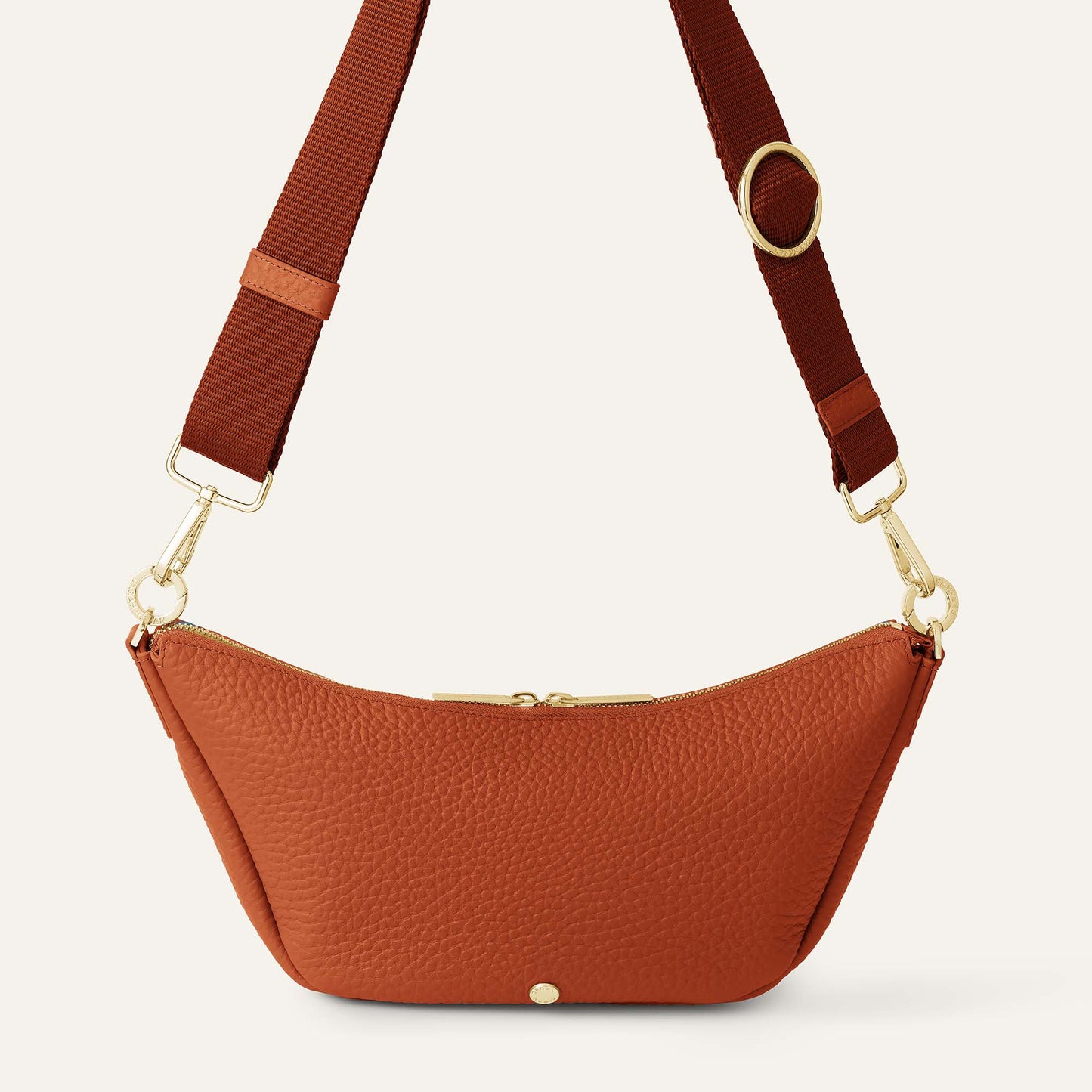 Tansy Sling | Burnt Orange with Gold hardware