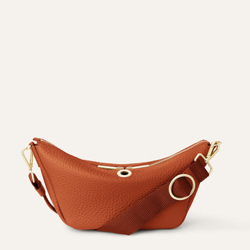 Tansy Sling | Burnt Orange with Gold hardware