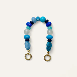 Aurora Strap Embellisher | Celestial Blue with Gold hardware