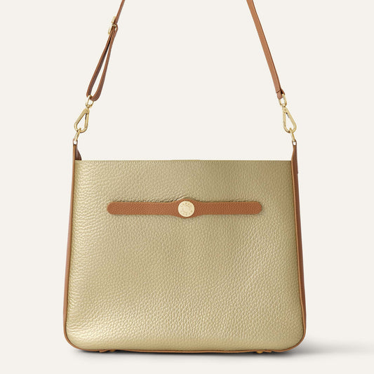 Tansy Hobo | Gold Tan with Gold hardware
