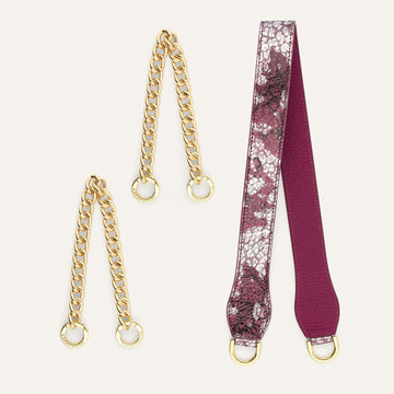 Gemini Strap | Cheri Lace with Gold hardware