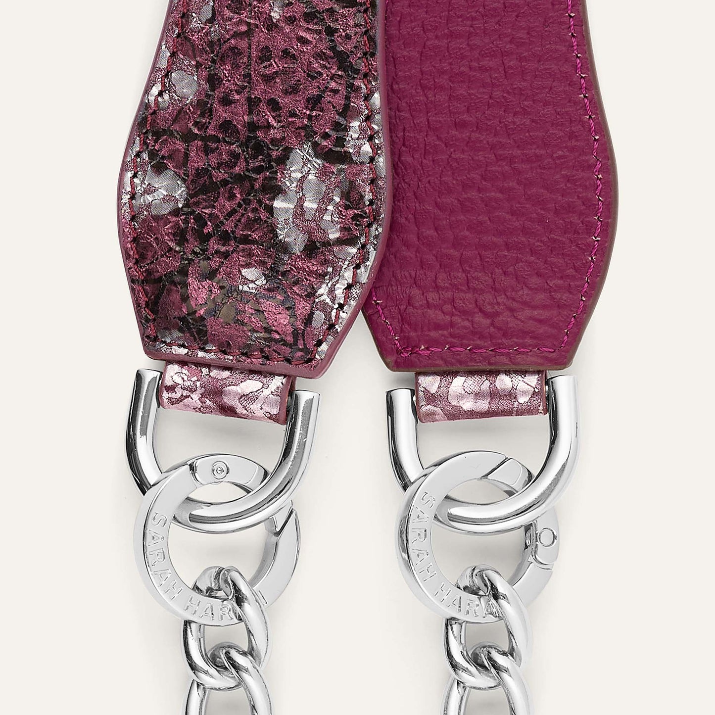 Gemini Strap | Cheri Lace with Silver hardware