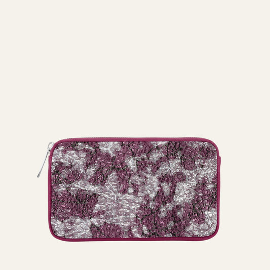 Millie Pouch | Cheri Lace with Silver hardware