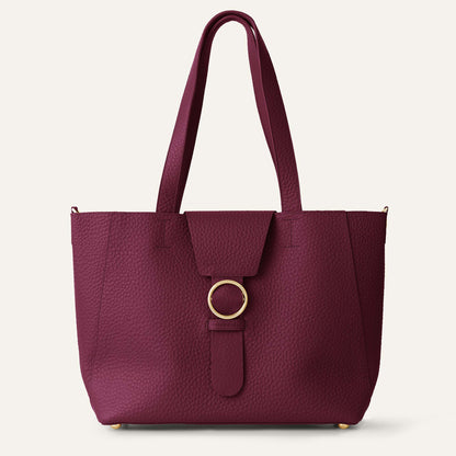 Tansy Tote | Cherry with Gold hardware