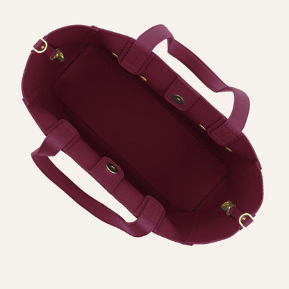 Tansy Tote | Cherry with Gold hardware