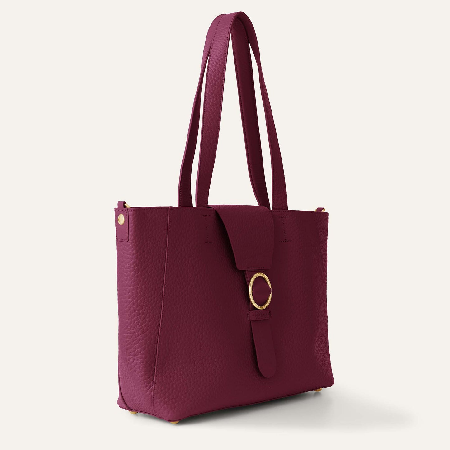 Tansy Tote | Cherry with Gold hardware