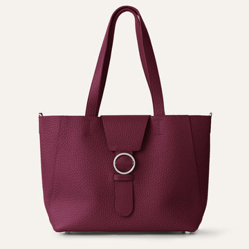 Sarah Tote - Bicouture | Cherry Bicouture with Silver hardware