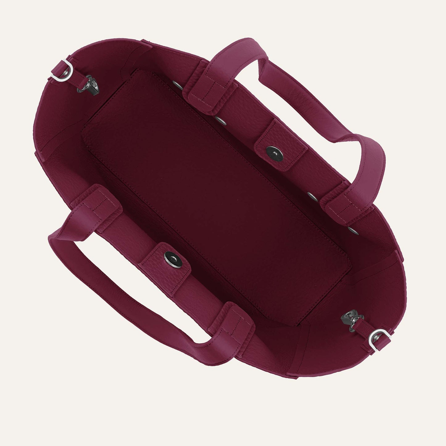 Tansy Tote | Cherry with Silver hardware